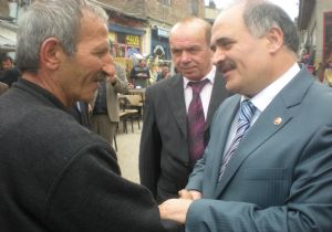 Aksak esnafla buluştu